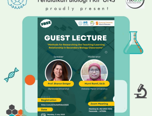 Guest Lecture, “Methods for Researching the Teaching/Learning Relationship in Secondary Biology Classroom”